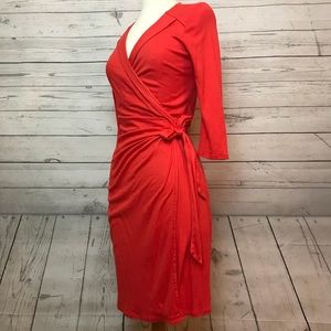 ❌SOLD❌ ANN TAYLOR Red wrap dress